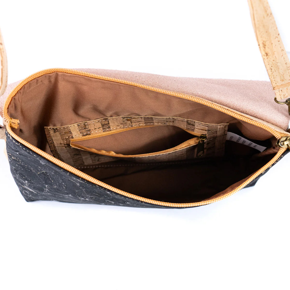 Crossbody Shoulder Bag- Natural Cork Crossbody Shoulder Bag – Vegan Leather Purse with Magnetic Flap Closure