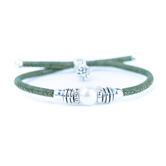 Bracelet Colorful cork thread and Alloy accessories handmade women's bracelet