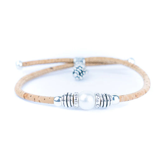 Bracelet - cork and Alloy handmade bracelet