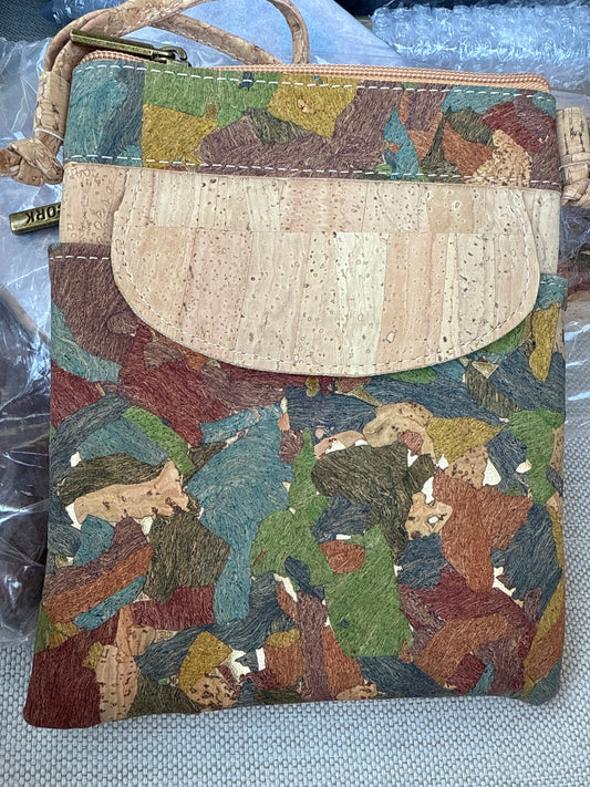 Crossbody natural Cork Crossbody Phone Bag