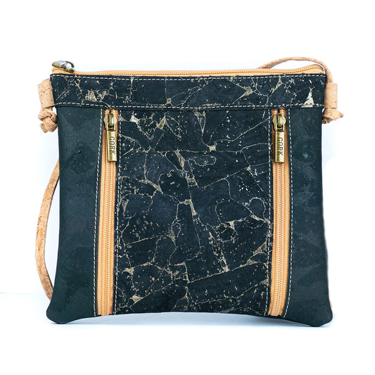 Crossbody Natural Cork Crossbody Bag with Unique Patterns
