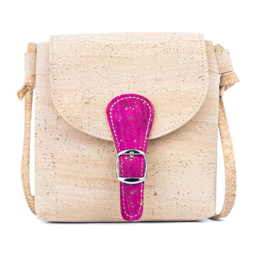 Crossbody Bag  Natural cork Lightweight Mini Shoulder Bag — Natural Cork Inside & Out