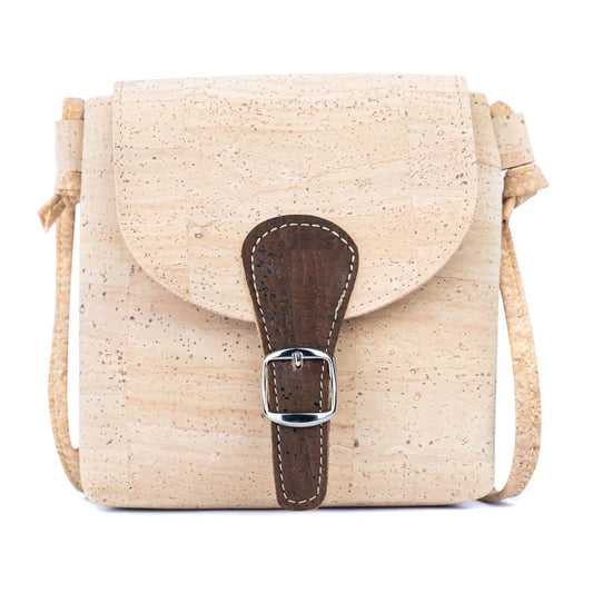 Crossbody Bag  Natural cork Lightweight Mini Shoulder Bag — Natural Cork Inside & Out