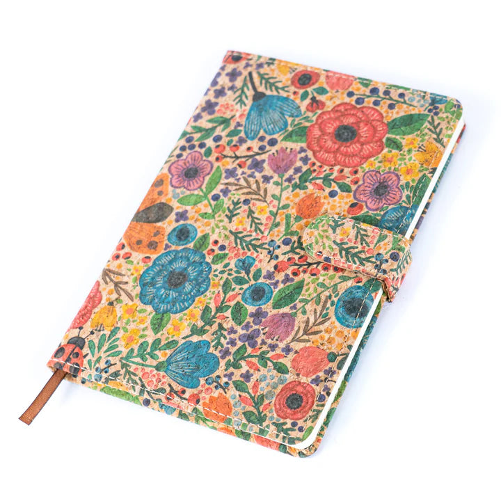 Notebook Floral Printed Cork Notebook – Eco-Friendly & Stylish Journal