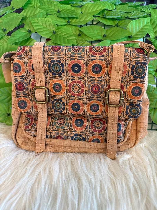 Shoulder crossbody natural cork purse