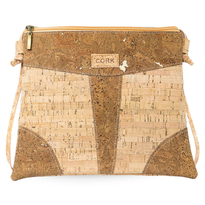 Crossbody Bag - Slim Cork Crossbody Bag-Yellow