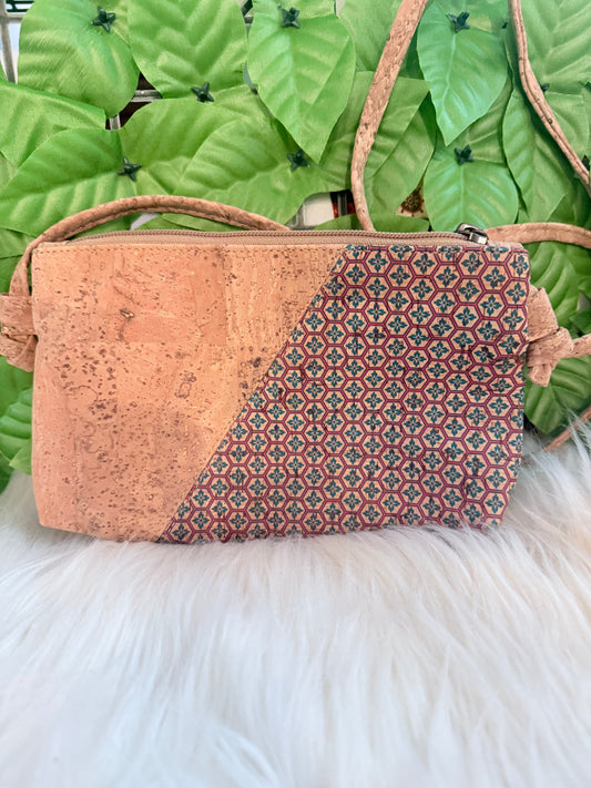 Crossbody natural cork bag