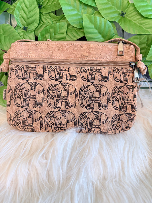 Crossbody natural cork purse