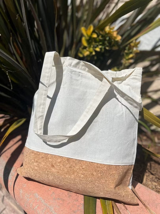 Tote canvas and cork