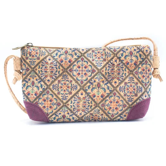 Crossbody natural cork purse , small crossbody purse