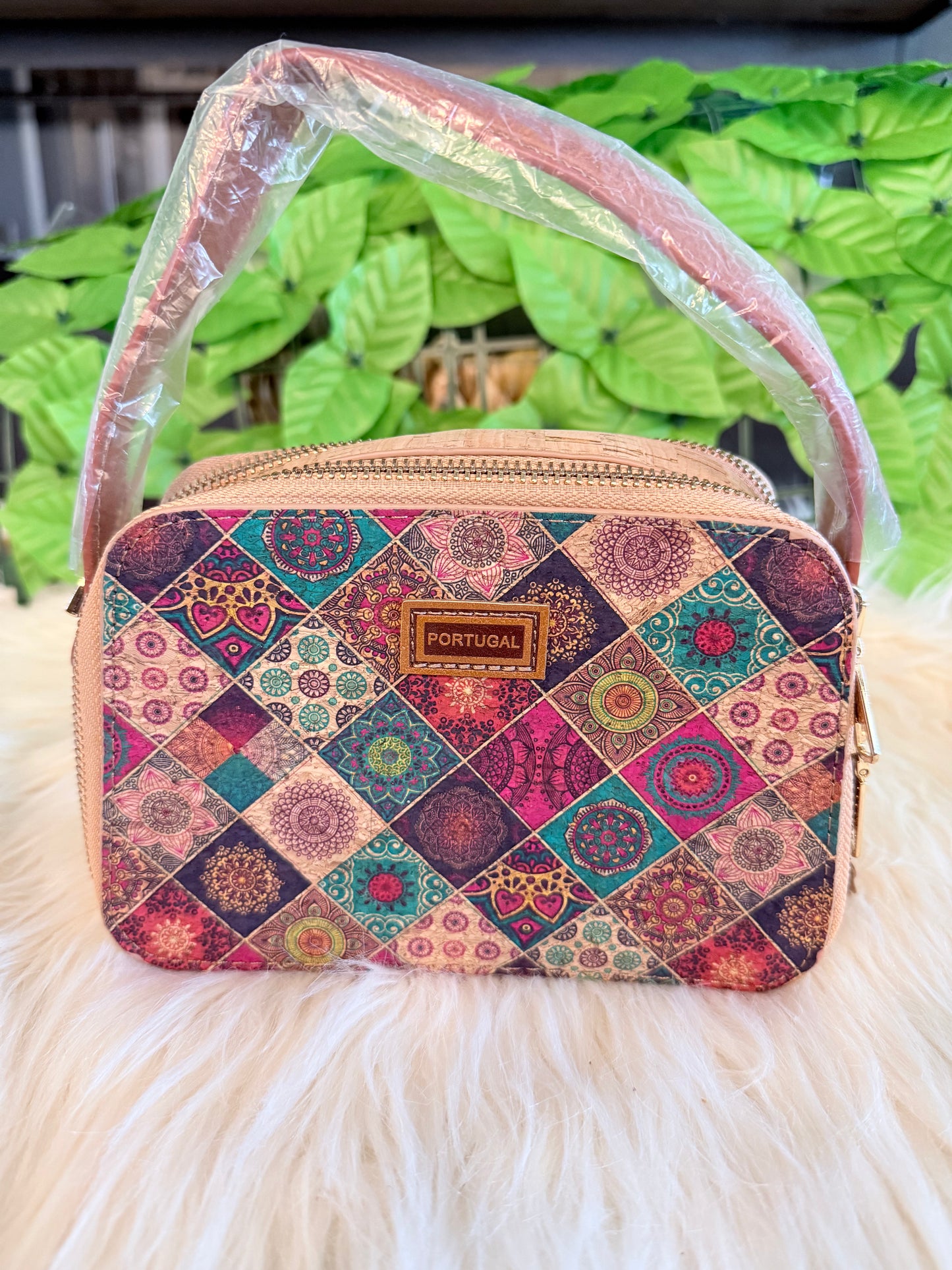 Crossbody natural cork purse