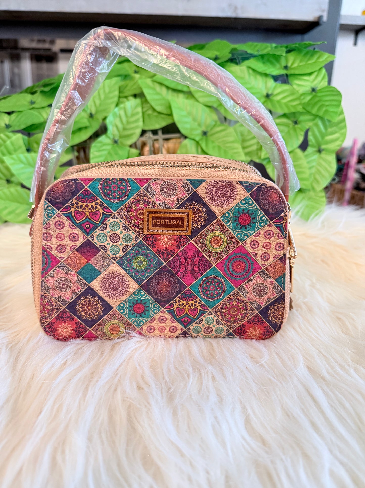 Crossbody natural cork purse