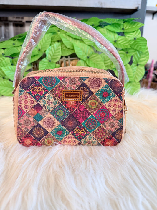 Crossbody natural cork purse