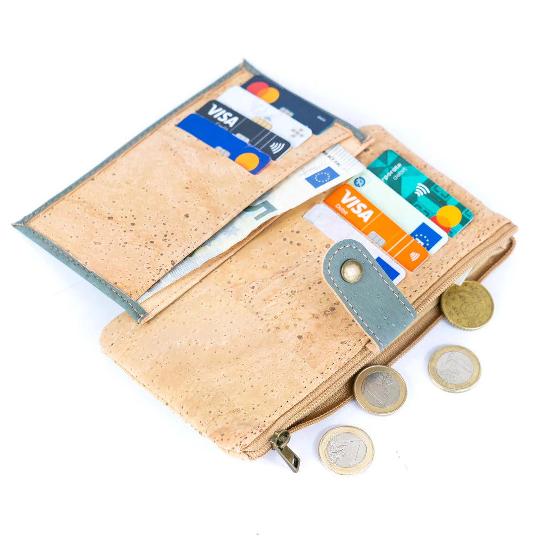 Wallet - Cork Wallet with Card Slots & Coin Pocket