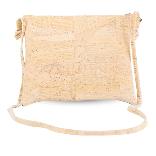 Crossbody  natural Floral Print Cork Crossbody Bag