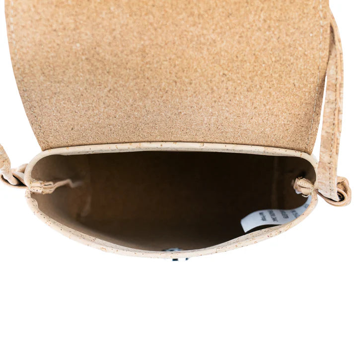 Crossbody Bag  Natural cork Lightweight Mini Shoulder Bag — Natural Cork Inside & Out