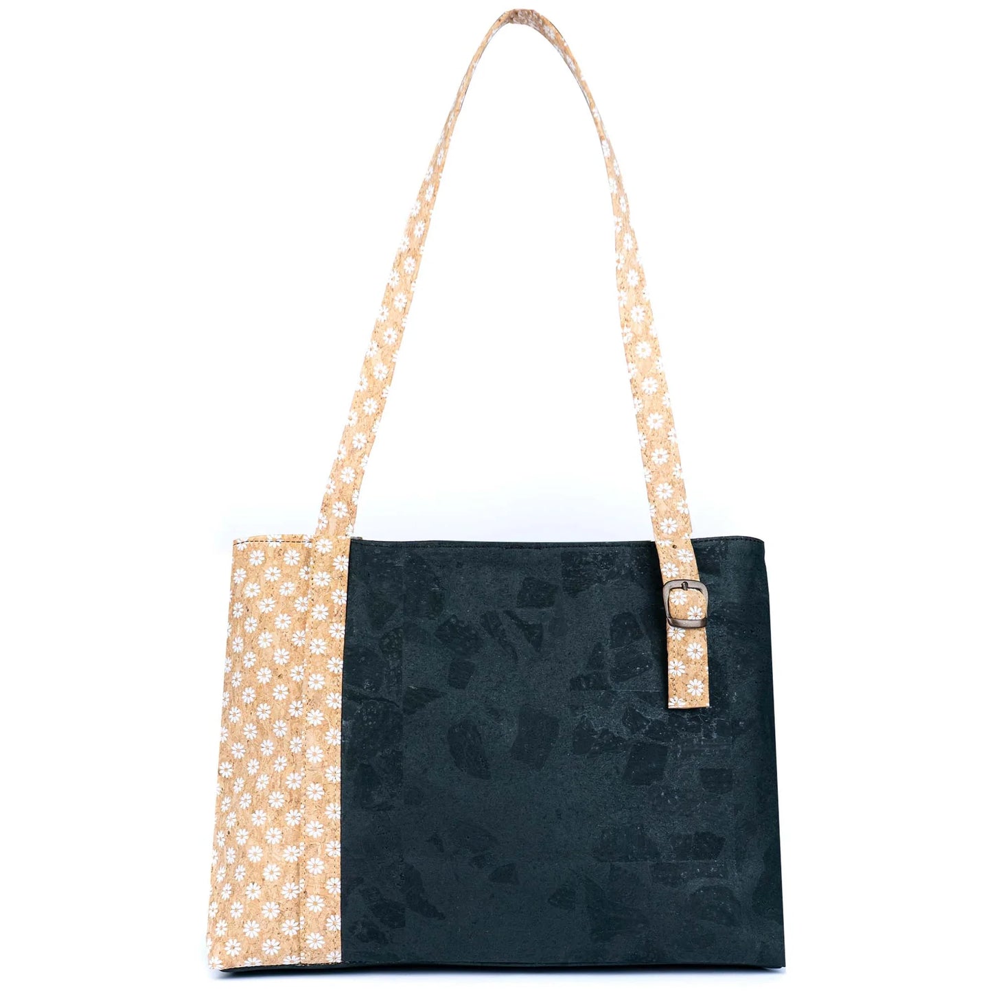Shoulder Handbag Natural Floral Cork