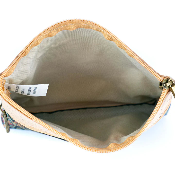Crossbody Natural Cork  Bag Floral Print Cork Crossbody Bag