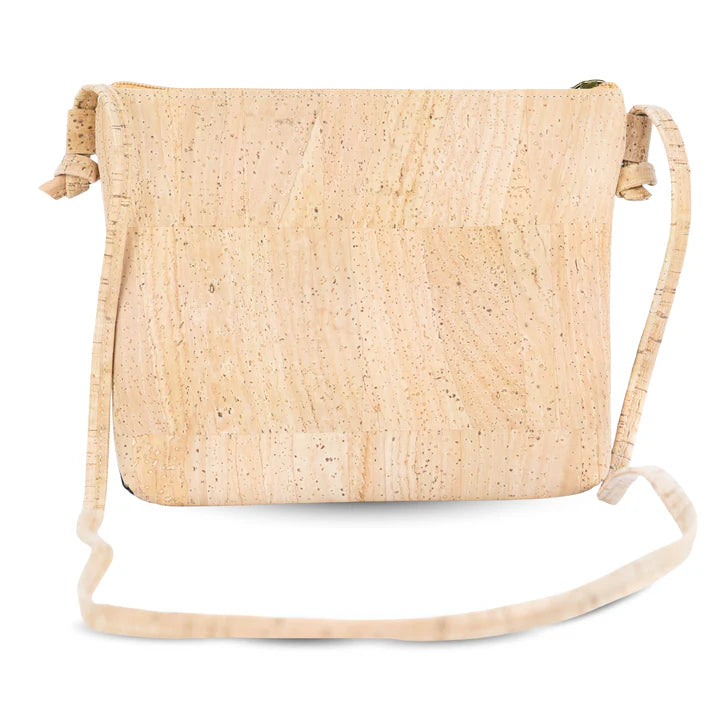 Crossbody Natural Cork  Bag Floral Print Cork Crossbody Bag