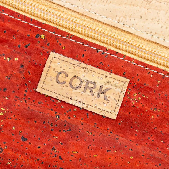 Crossbody Natural Cork  Bag Shoulder Purse with Zipper Pocket