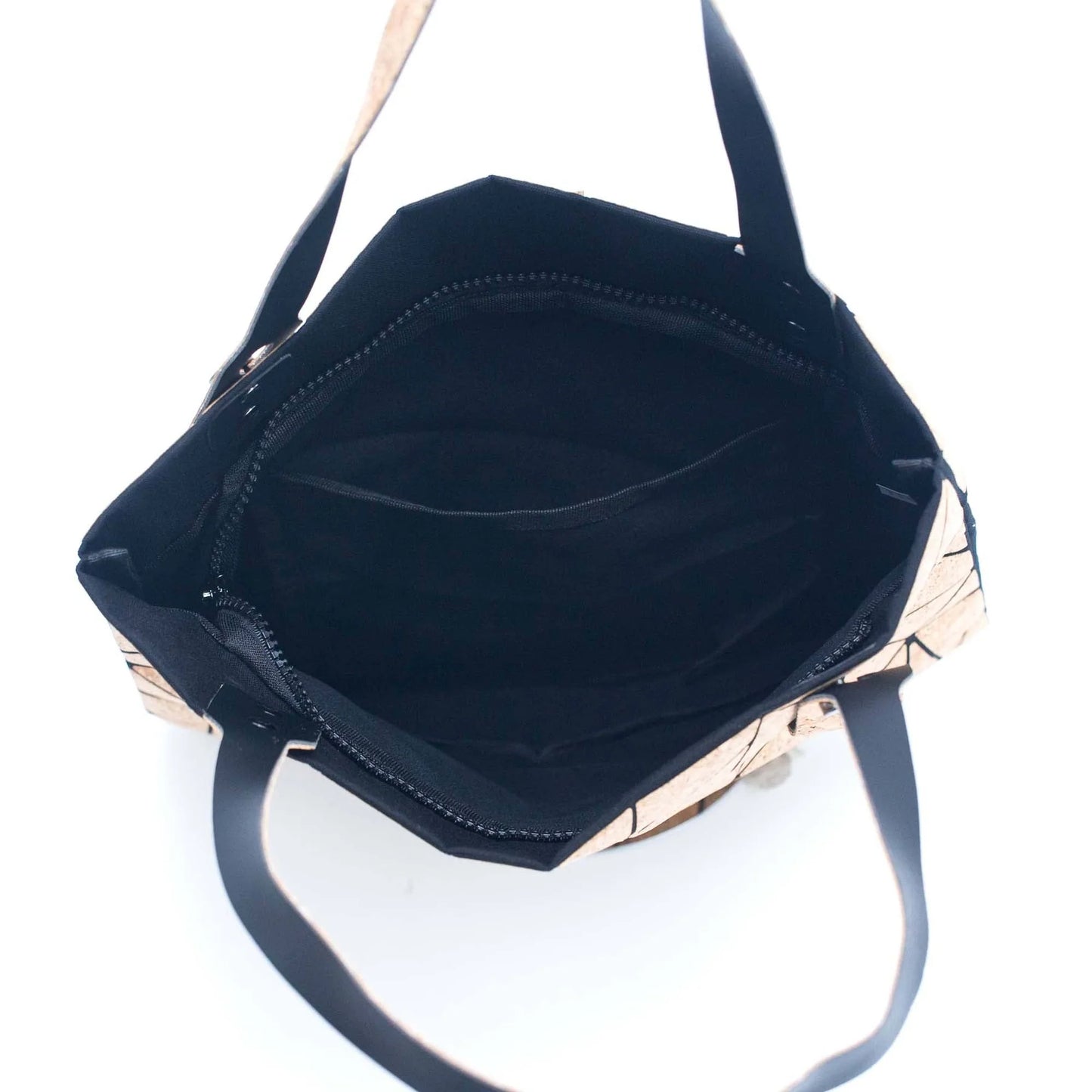 Shoulder Natural cork Geometric women Cork Tote-greem