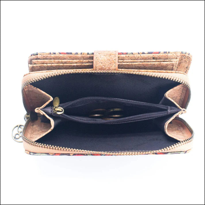 Wallet set - Natural Cork Material Gift Box Wallet for Women, 2-Piece Med