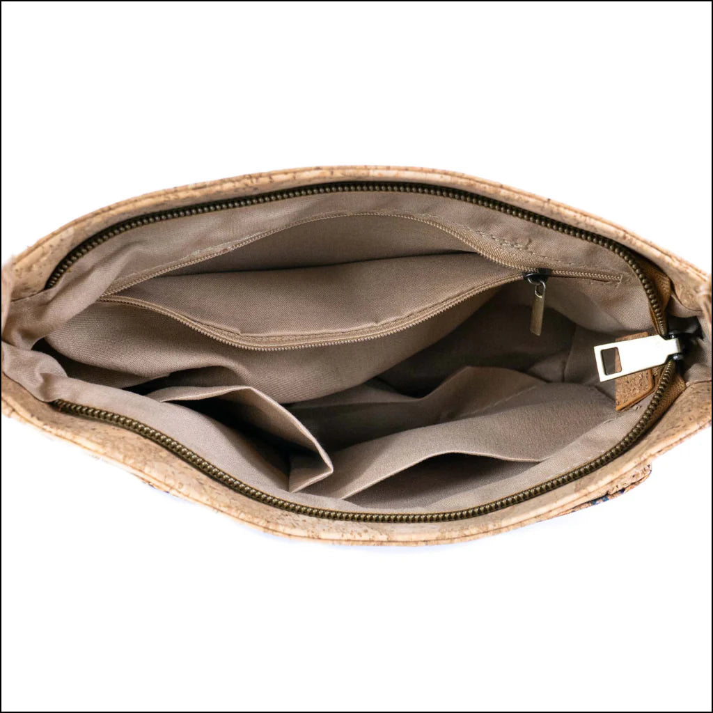Crossbody Bag for Women Shoulder Purse with Zipper Pocket Natural Printed Cork Crossbody Bag for Women Shoulder Purse with Zipper Pocket