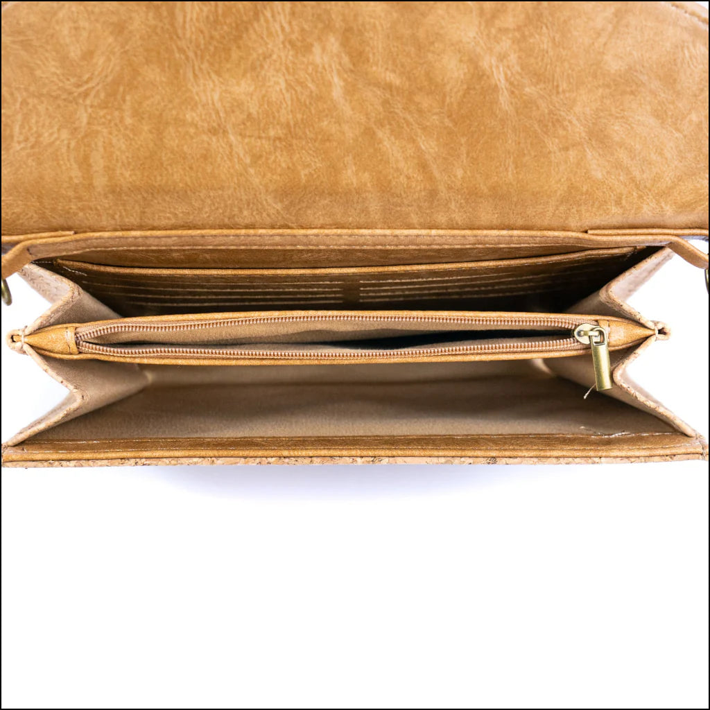 Crossbody Bag Natural Cork Phone Crossbody Bag – Printed Vegan Envelope Purse