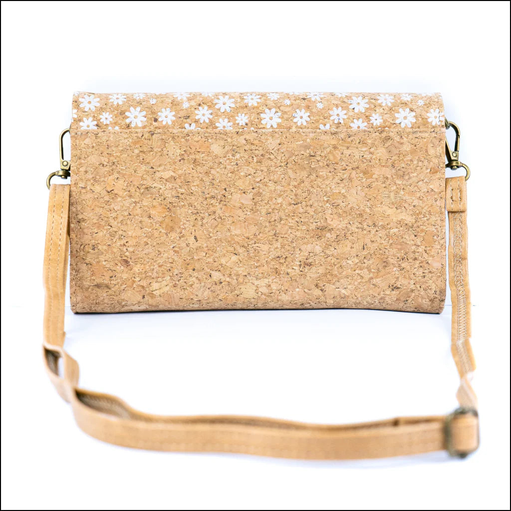 Crossbody Bag Natural Cork Phone Crossbody Bag – Printed Vegan Envelope Purse